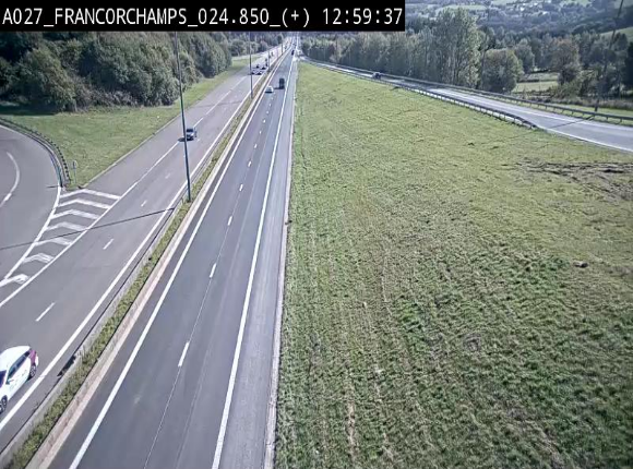 <h2>Caméra autoroutière à proximité du circuit de Spa-Francorchamps à Stavelot sur l'A27/E42</h2>