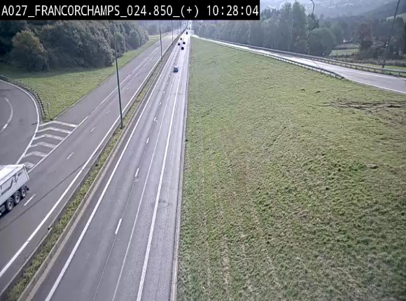 <h2>Caméra autoroutière à proximité du circuit de Spa-Francorchamps à Stavelot sur l'A27/E42</h2>