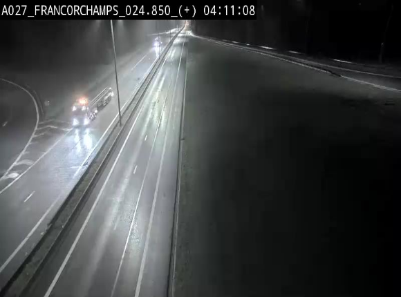 <h2>Caméra autoroutière à proximité du circuit de Spa-Francorchamps à Stavelot sur l'A27/E42</h2>
