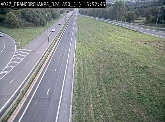 <h2>Caméra autoroutière à proximité du circuit de Spa-Francorchamps à Stavelot sur l'A27/E42</h2>