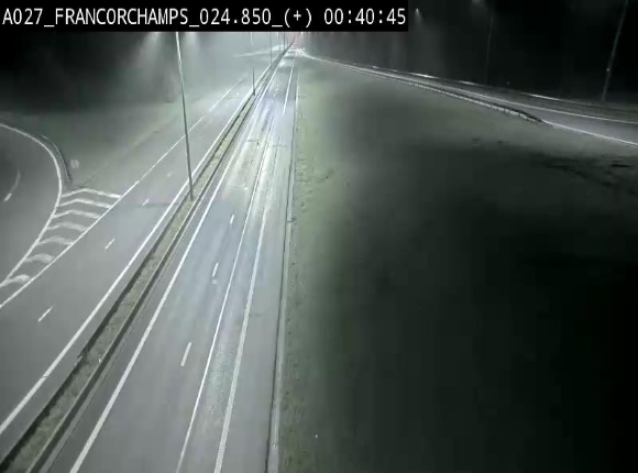 <h2>Caméra autoroutière à proximité du circuit de Spa-Francorchamps à Stavelot sur l'A27/E42</h2>