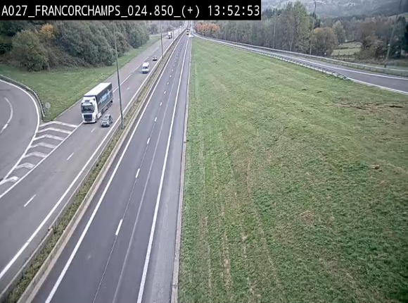 <h2>Caméra autoroutière à proximité du circuit de Spa-Francorchamps à Stavelot sur l'A27/E42</h2>