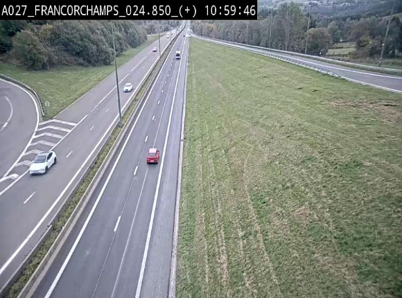 <h2>Caméra autoroutière à proximité du circuit de Spa-Francorchamps à Stavelot sur l'A27/E42</h2>
