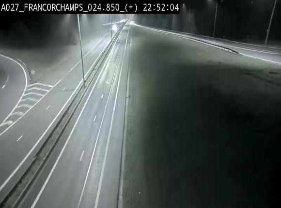 <h2>Caméra autoroutière à proximité du circuit de Spa-Francorchamps à Stavelot sur l'A27/E42</h2>
