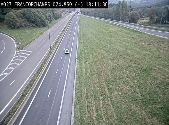 <h2>Caméra autoroutière à proximité du circuit de Spa-Francorchamps à Stavelot sur l'A27/E42</h2>