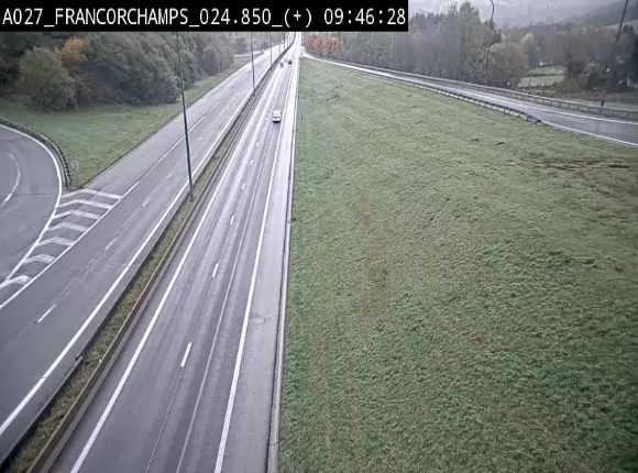 <h2>Caméra autoroutière à proximité du circuit de Spa-Francorchamps à Stavelot sur l'A27/E42</h2>