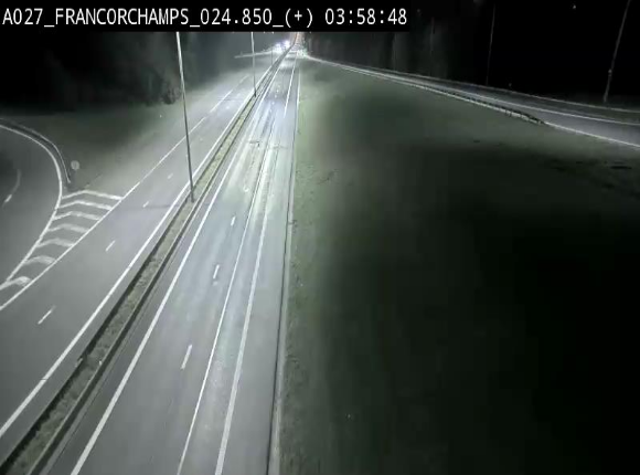 <h2>Caméra autoroutière à proximité du circuit de Spa-Francorchamps à Stavelot sur l'A27/E42</h2>