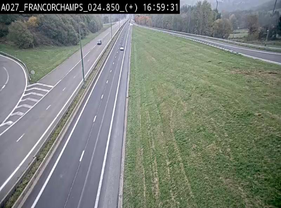 <h2>Caméra autoroutière à proximité du circuit de Spa-Francorchamps à Stavelot sur l'A27/E42</h2>