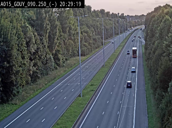 Webcam autoroute Belgique - Gouy-lez-piéton - E42 - BK 90.3