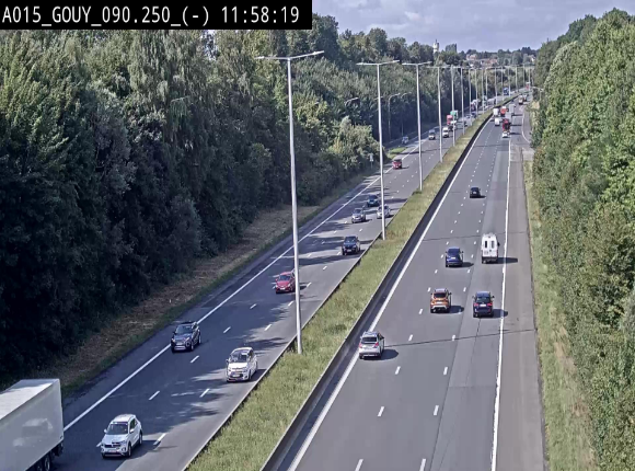 <h2>Webcam autoroute Belgique - Gouy-lez-piéton - E42 - BK 90.3</h2>