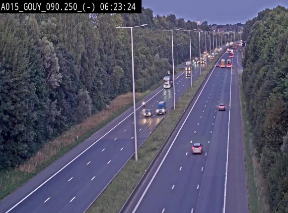 Webcam autoroute Belgique - Gouy-lez-piéton - E42 - BK 90.3