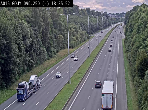 <h2>Webcam autoroute Belgique - Gouy-lez-piéton - E42 - BK 90.3</h2>
