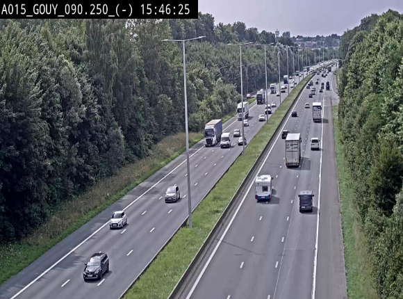 <h2>Webcam autoroute Belgique - Gouy-lez-piéton - E42 - BK 90.3</h2>