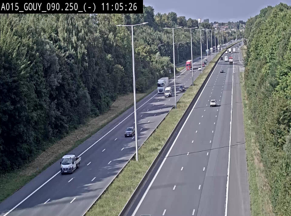 <h2>Webcam autoroute Belgique - Gouy-lez-piéton - E42 - BK 90.3</h2>