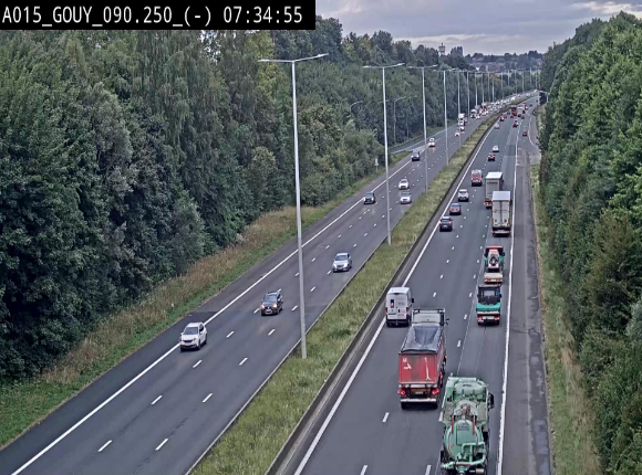 <h2>Webcam autoroute Belgique - Gouy-lez-piéton - E42 - BK 90.3</h2>