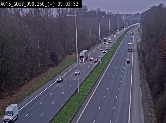 Webcam autoroute Belgique - Gouy-lez-piéton - E42 - BK 90.3