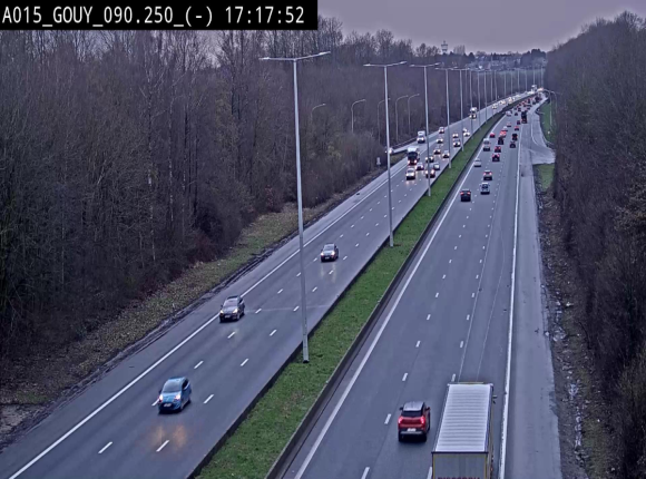 Webcam autoroute Belgique - Gouy-lez-piéton - E42 - BK 90.3