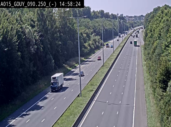 <h2>Webcam autoroute Belgique - Gouy-lez-piéton - E42 - BK 90.3</h2>