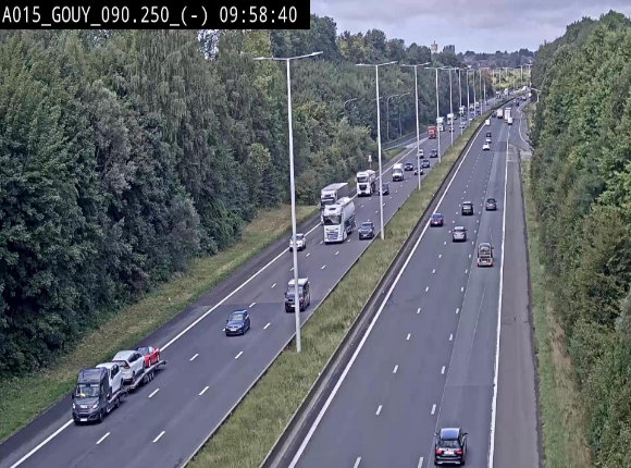 <h2>Webcam autoroute Belgique - Gouy-lez-piéton - E42 - BK 90.3</h2>