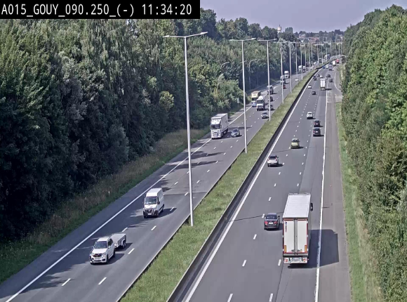 <h2>Webcam autoroute Belgique - Gouy-lez-piéton - E42 - BK 90.3</h2>