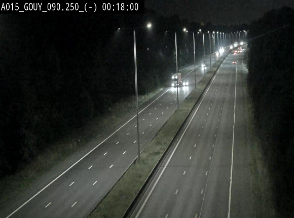 Webcam autoroute Belgique - Gouy-lez-piéton - E42 - BK 90.3