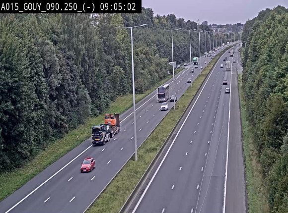<h2>Webcam autoroute Belgique - Gouy-lez-piéton - E42 - BK 90.3</h2>