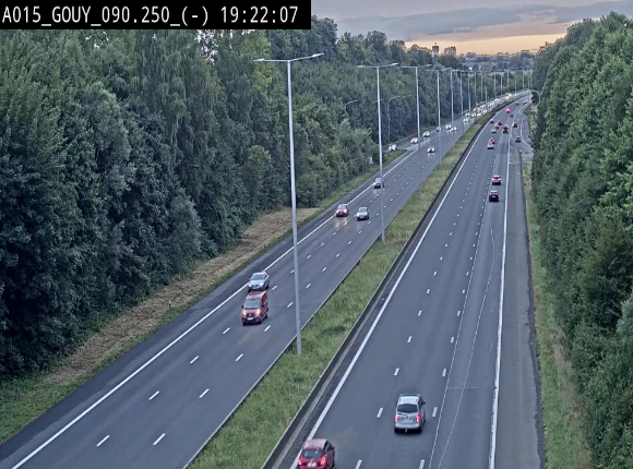Webcam autoroute Belgique - Gouy-lez-piéton - E42 - BK 90.3