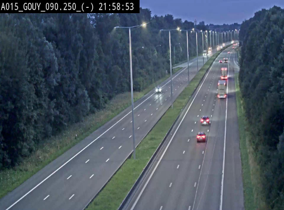 Webcam autoroute Belgique - Gouy-lez-piéton - E42 - BK 90.3