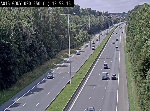 Webcam autoroute Belgique - Gouy-lez-piéton - E42 - BK 90.3