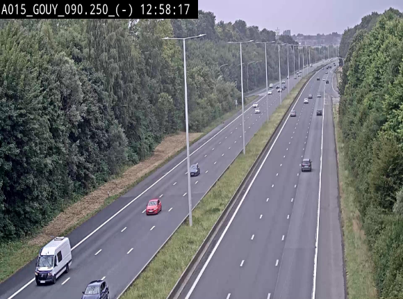 Webcam autoroute Belgique - Gouy-lez-piéton - E42 - BK 90.3
