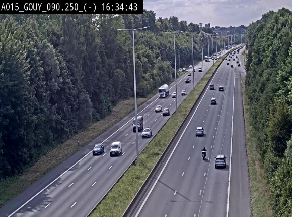Webcam autoroute Belgique - Gouy-lez-piéton - E42 - BK 90.3