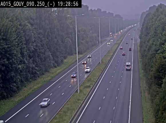 Webcam autoroute Belgique - Gouy-lez-piéton - E42 - BK 90.3