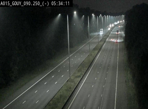 Webcam autoroute Belgique - Gouy-lez-piéton - E42 - BK 90.3