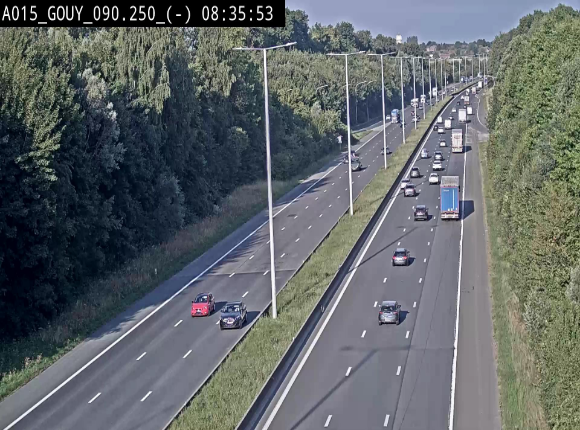 <h2>Webcam autoroute Belgique - Gouy-lez-piéton - E42 - BK 90.3</h2>