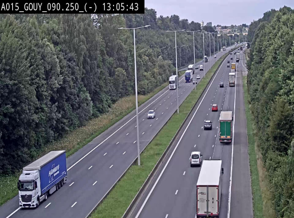 <h2>Webcam autoroute Belgique - Gouy-lez-piéton - E42 - BK 90.3</h2>