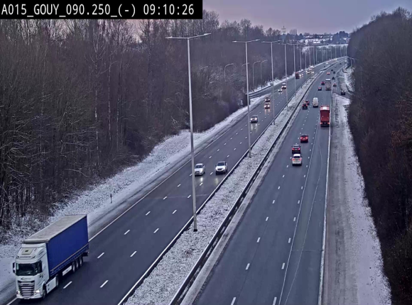 Webcam autoroute Belgique - Gouy-lez-piéton - E42 - BK 90.3
