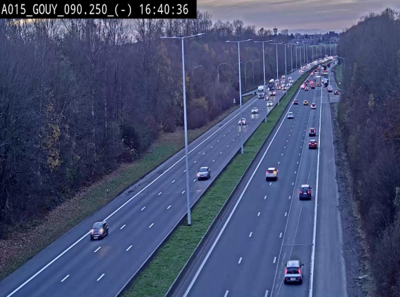 Webcam autoroute Belgique - Gouy-lez-piéton - E42 - BK 90.3
