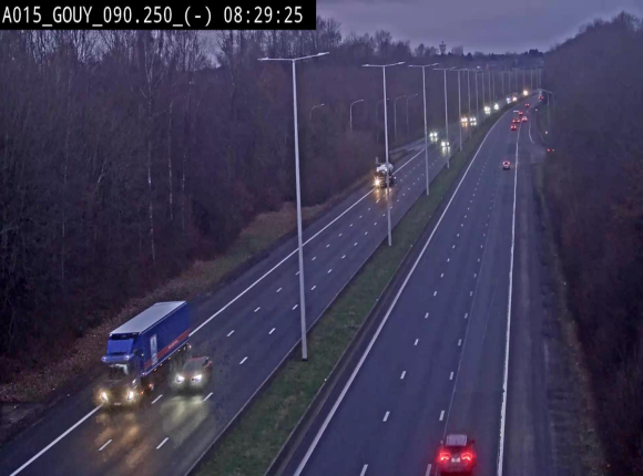 Webcam autoroute Belgique - Gouy-lez-piéton - E42 - BK 90.3