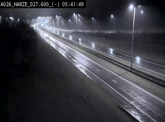 <h2>Webcam E25/A26 à Aywalle, à hauteur de la sortie Harzé. Vue orientée vers liège</h2>
