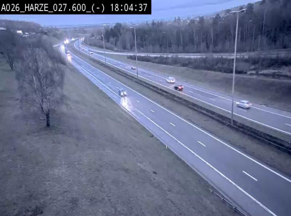 <h2>Webcam E25/A26 à Aywalle, à hauteur de la sortie Harzé. Vue orientée vers liège</h2>