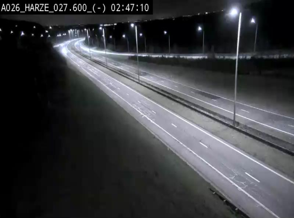 <h2>Webcam E25/A26 à Aywalle, à hauteur de la sortie Harzé. Vue orientée vers liège</h2>