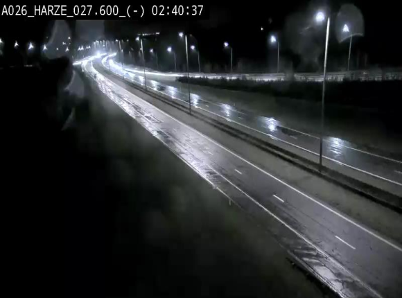 Webcam E25/A26 à Aywalle, à hauteur de la sortie Harzé. Vue orientée vers liège