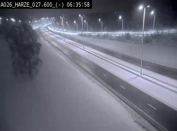<h2>Webcam E25/A26 à Aywalle, à hauteur de la sortie Harzé. Vue orientée vers liège</h2>