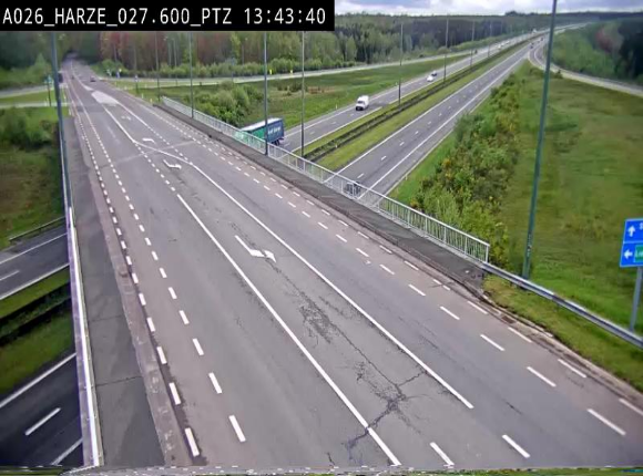 Caméra autoroute Belgique - Sougné-Remouchamps,E25 direction Luxembourg