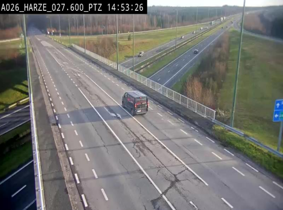 Caméra autoroute Belgique - Sougné-Remouchamps,E25 direction Luxembourg