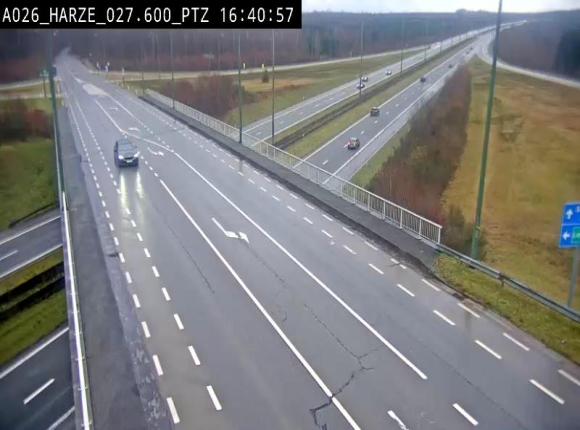 Caméra autoroute Belgique - Sougné-Remouchamps,E25 direction Luxembourg