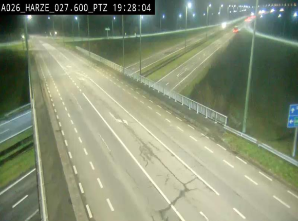 Caméra autoroute Belgique - Sougné-Remouchamps,E25 direction Luxembourg