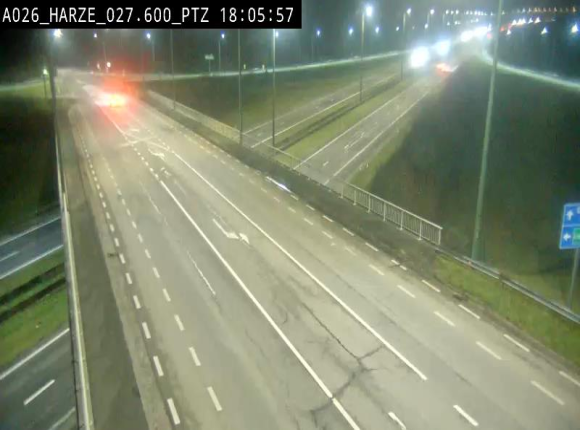 Caméra autoroute Belgique - Sougné-Remouchamps,E25 direction Luxembourg