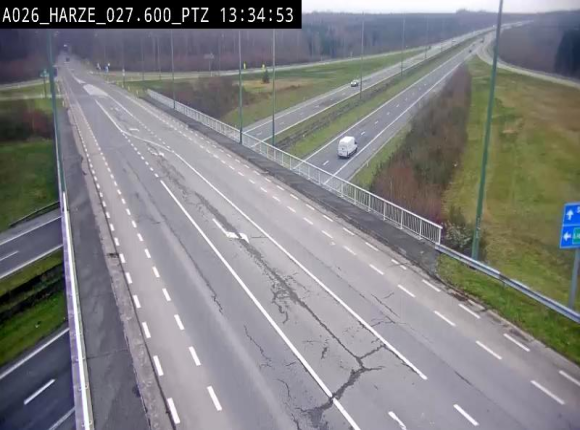 <h2>Caméra autoroute Belgique - Sougné-Remouchamps,E25 direction Luxembourg</h2>