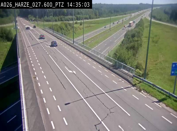 <h2>Caméra autoroute Belgique - Sougné-Remouchamps,E25 direction Luxembourg</h2>